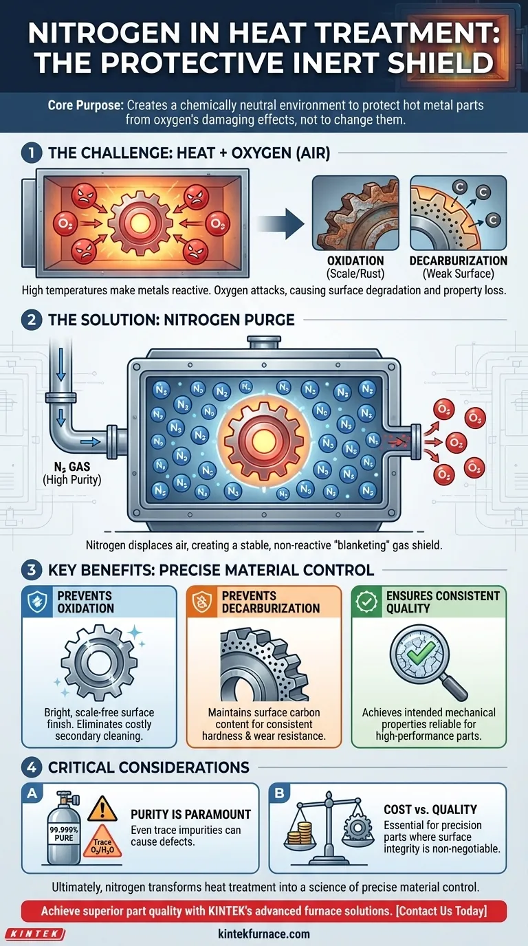 What is the use of nitrogen in heat treatment? Protect Your Metal Parts from Oxidation & Decarburization Visual Guide