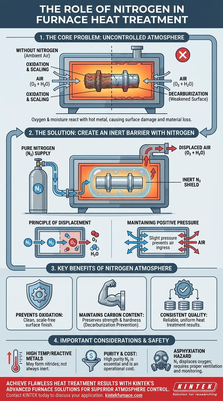 What is nitrogen used for in a furnace? Prevent Oxidation and Control Heat Treatment Quality Visual Guide