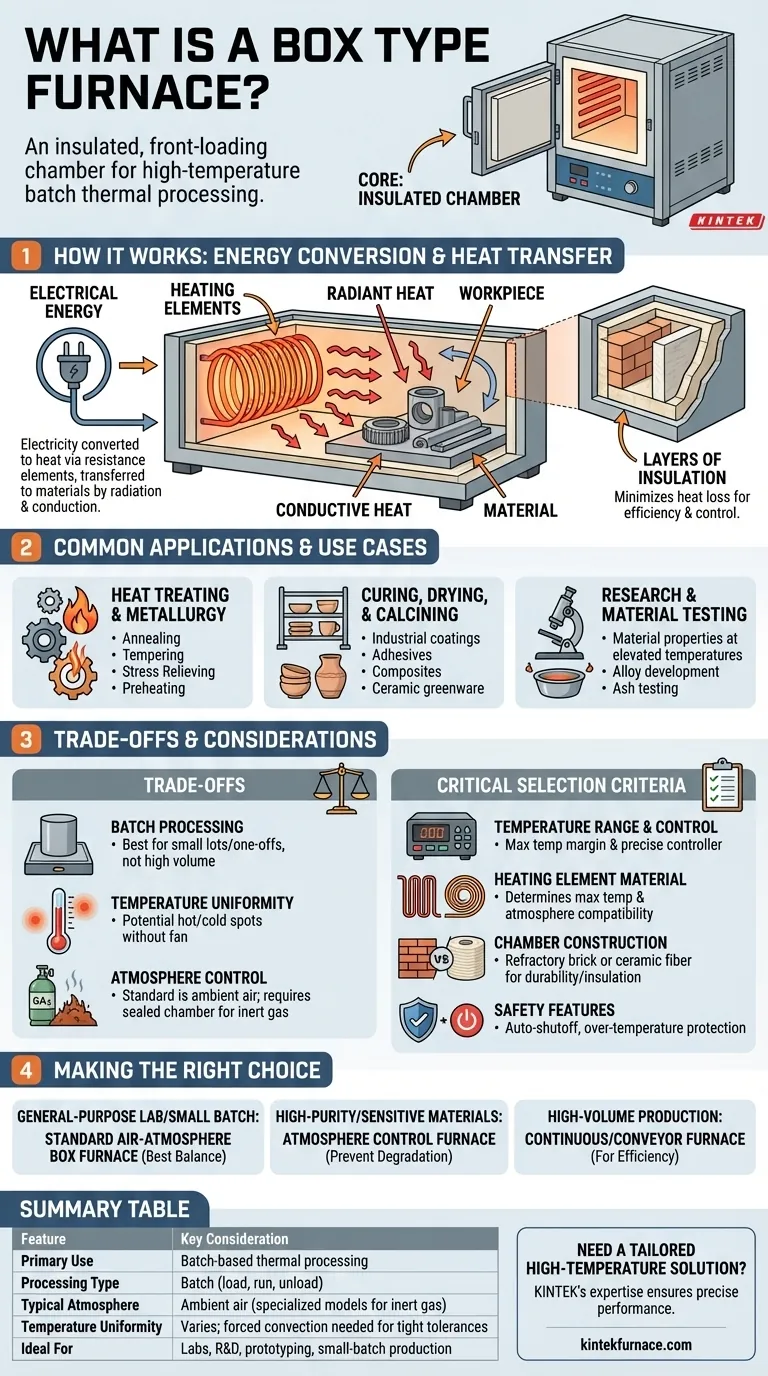 What is a box type furnace? A Versatile Tool for High-Temperature Batch Processing Visual Guide