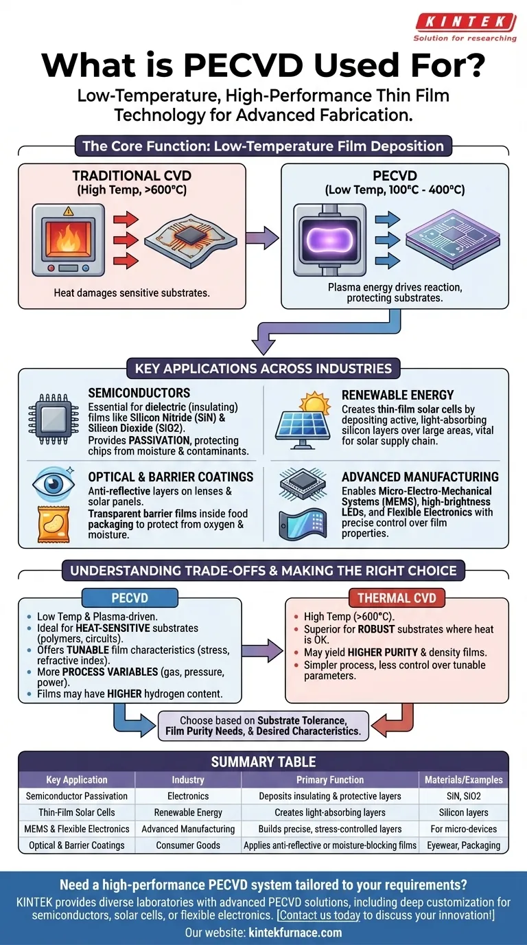 PECVD 有什么用？实现先进制造中的低温薄膜沉积 图解指南