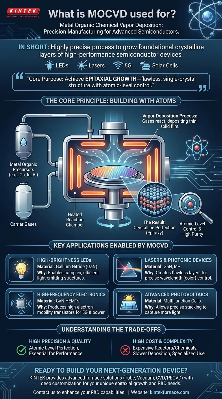 Wofür wird MOCVD verwendet? Stromversorgung von LEDs, Lasern und 5G mit atomarer Präzision Visuelle Anleitung