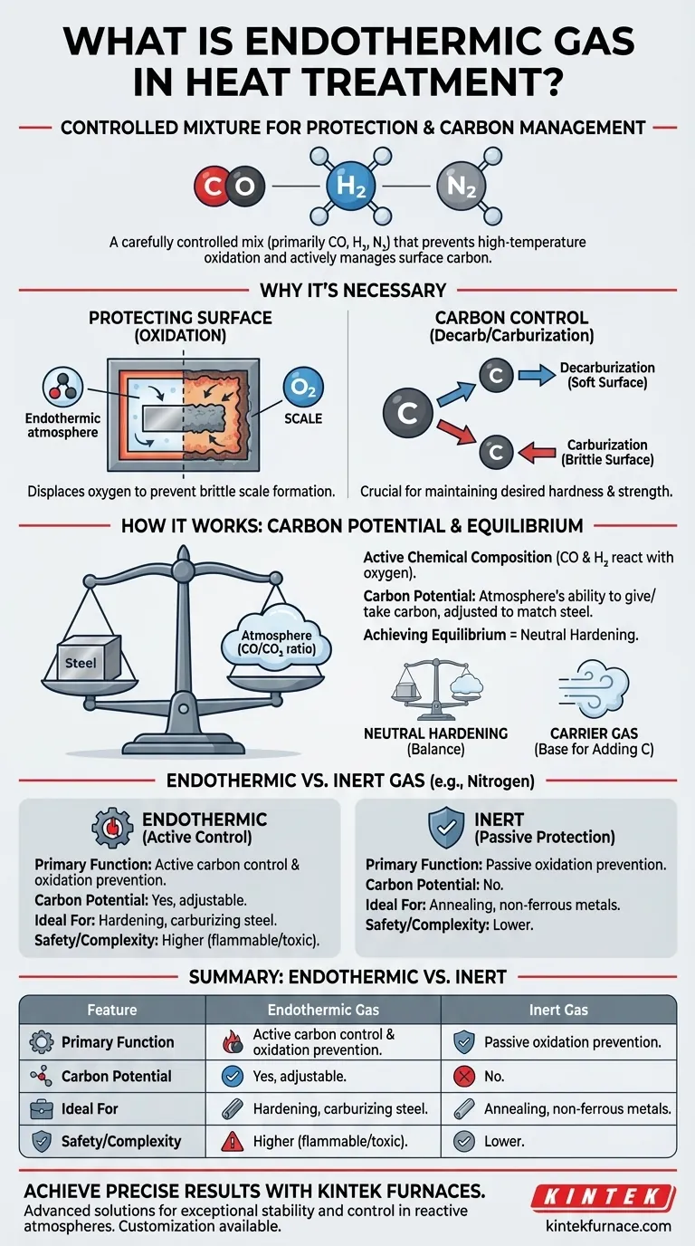 What is the endothermic gas in heat treatment? Master Carbon Control for Superior Steel Hardening Visual Guide