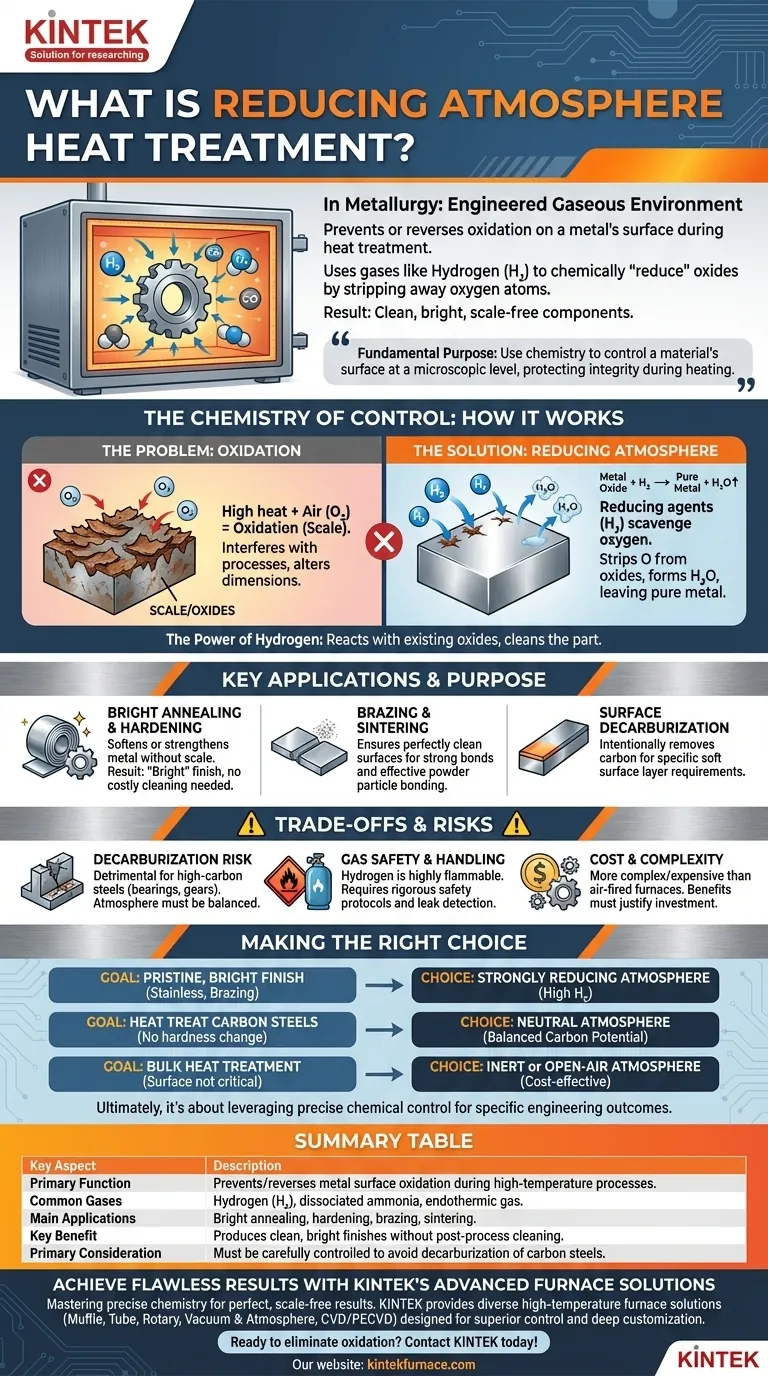 Cos'è il trattamento termico in atmosfera riducente? Sfrutta la chimica precisa per superfici metalliche immacolate Guida Visiva