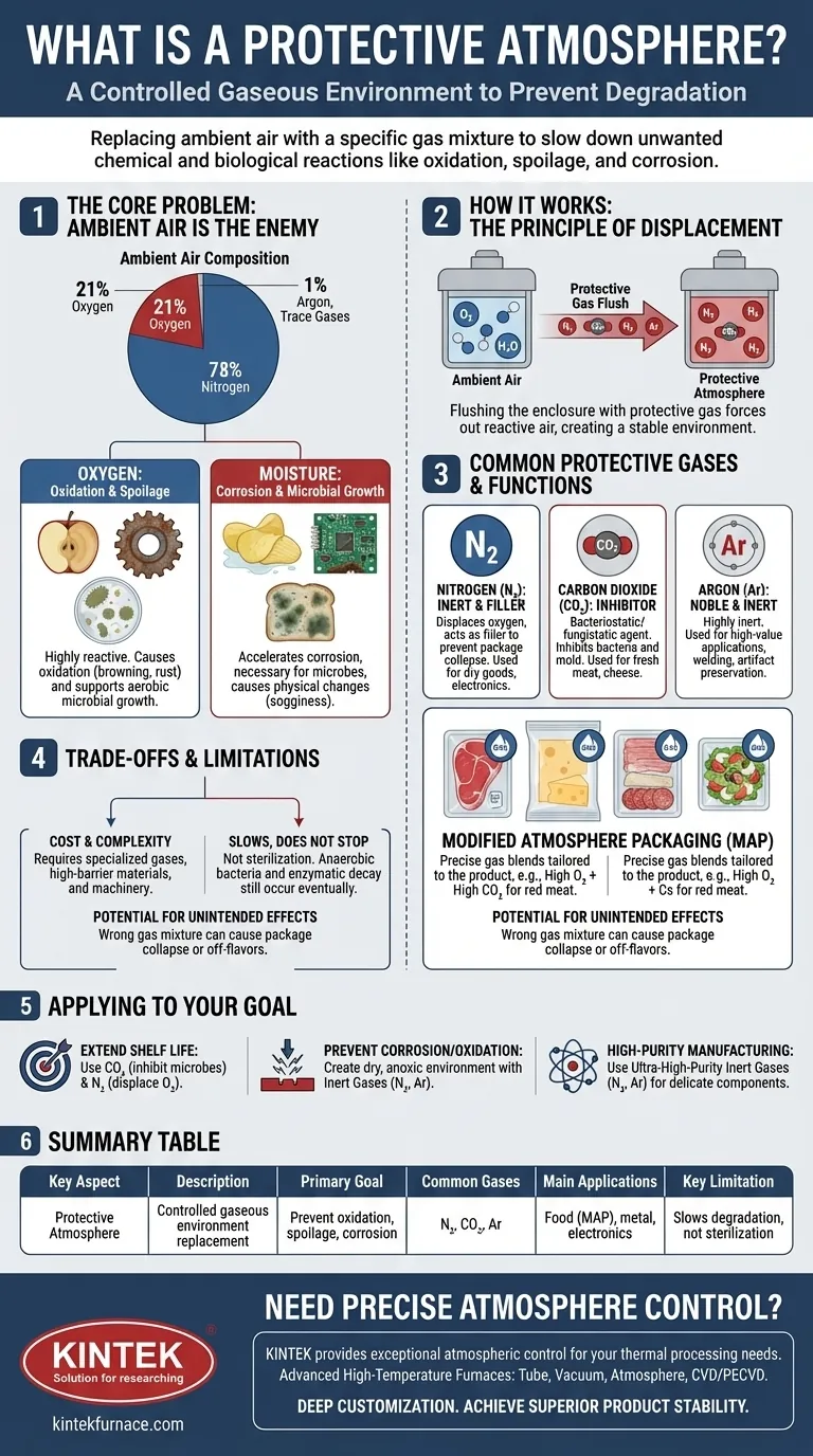 What is a protective atmosphere? Control Your Product's Environment to Prevent Spoilage and Corrosion Visual Guide