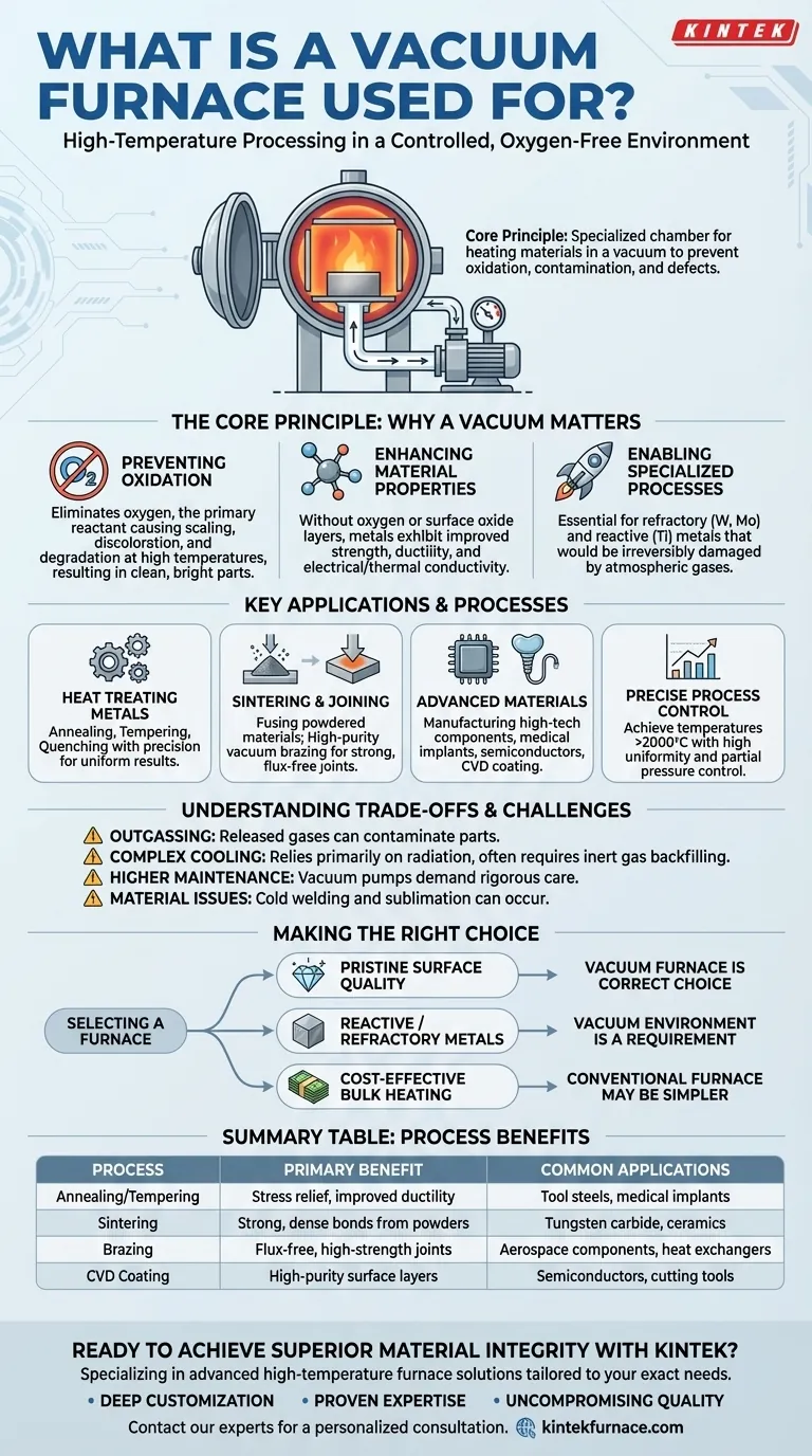 진공로(Vacuum Furnace)는 어디에 사용되나요? 고온 공정에서 순도와 정밀도를 달성하세요 시각적 가이드