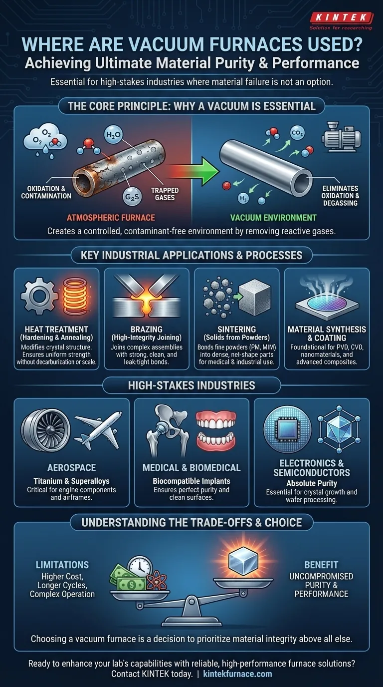 Where are vacuum furnaces used? Critical Applications in Aerospace, Medical, and Electronics Visual Guide