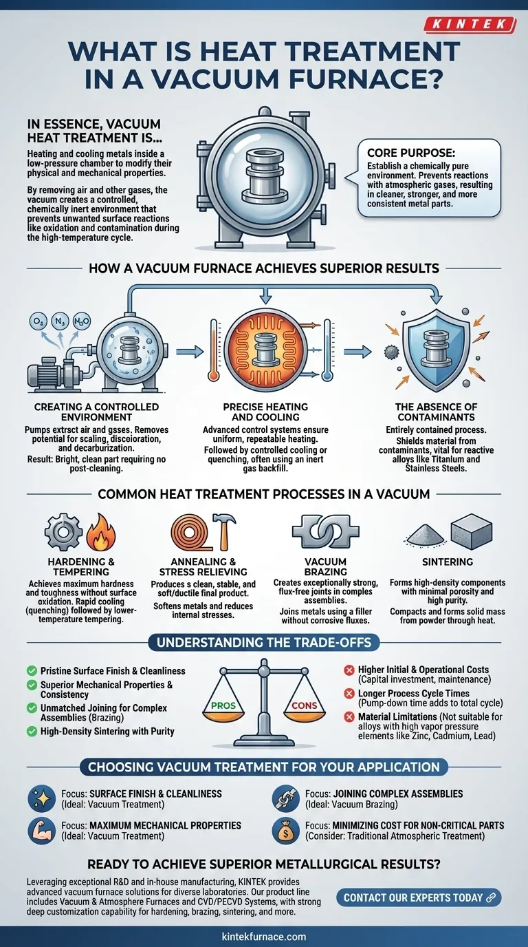 Qu'est-ce que le traitement thermique en four sous vide ? Atteignez des propriétés métallurgiques supérieures Guide Visuel