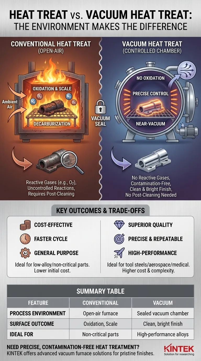 Qual è la differenza tra il trattamento termico e il trattamento termico sotto vuoto? Ottenere proprietà metalliche superiori con finiture impeccabili Guida Visiva