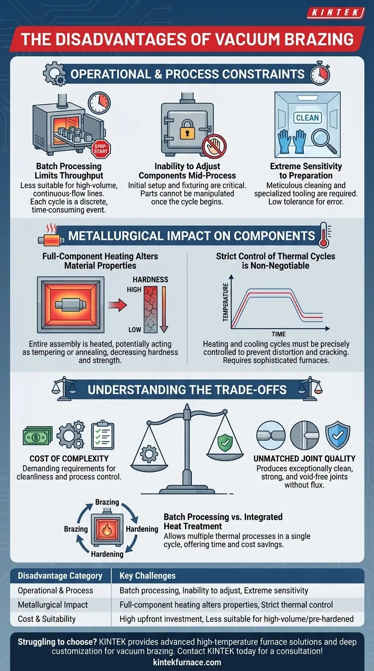 What are the disadvantages of vacuum brazing? Understanding the trade-offs for your application Visual Guide