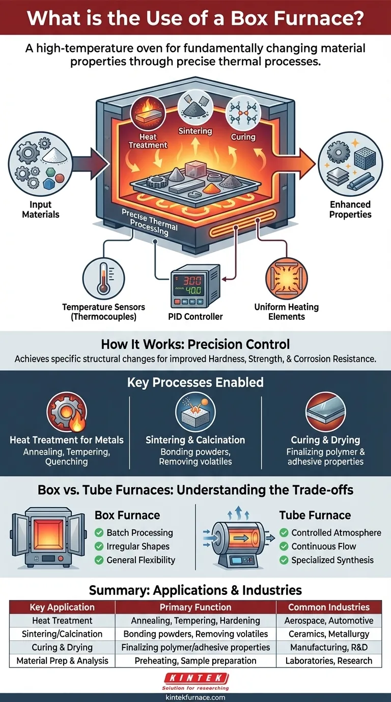 What is the use of a box furnace? A Guide to Precise Thermal Processing for Materials Visual Guide