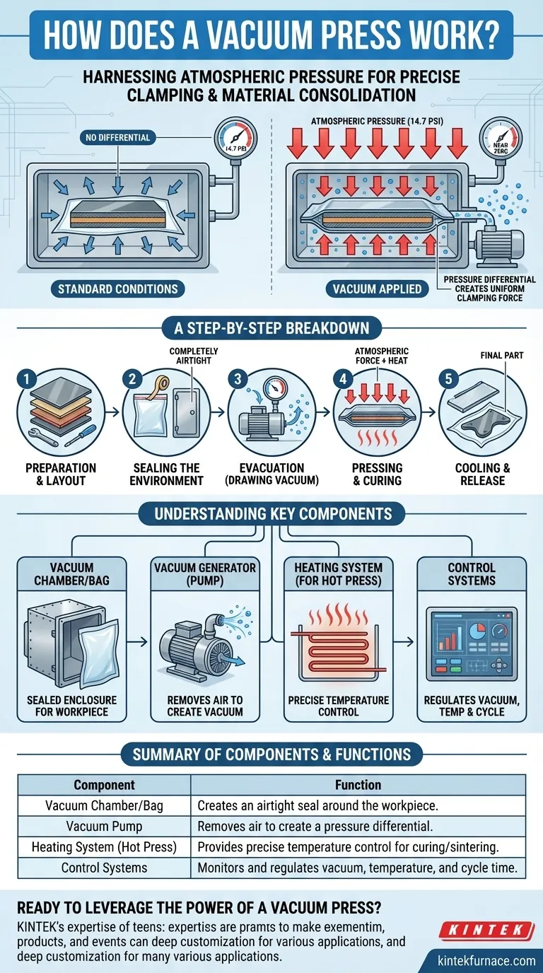 Come funziona una pressa a vuoto? Sfruttare la pressione atmosferica per un serraggio perfetto Guida Visiva