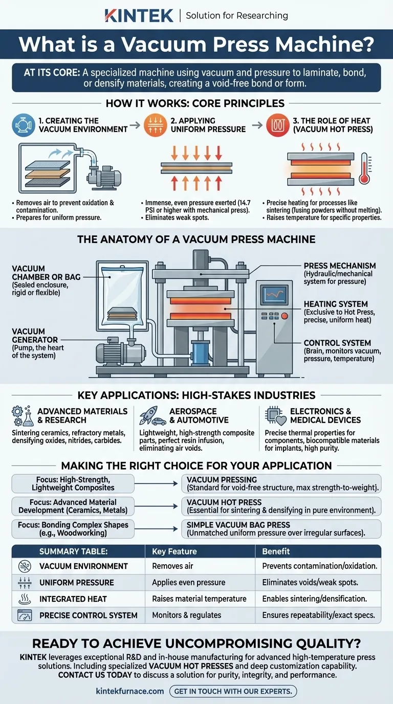 什么是真空压机？实现完美、无空隙的层压和致密化 图解指南
