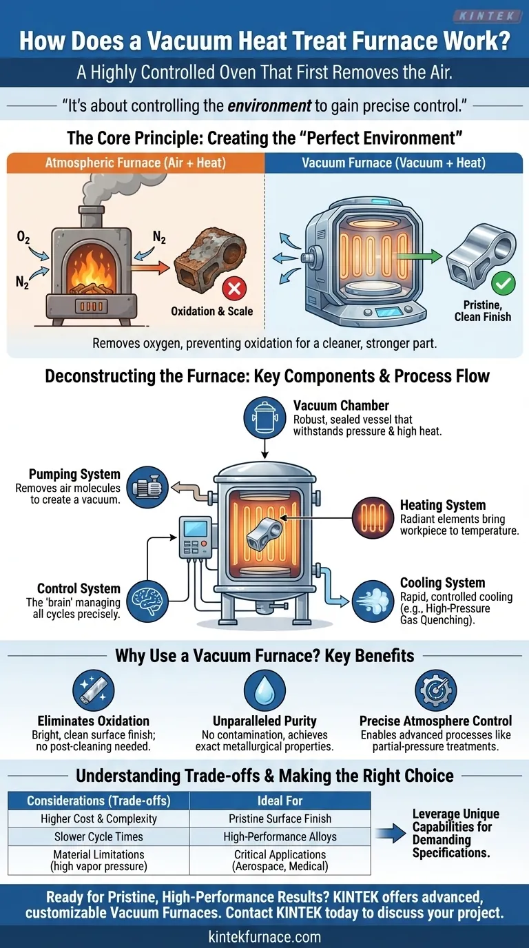 How does a vacuum heat treat furnace work? Achieve Pristine, High-Performance Results Visual Guide