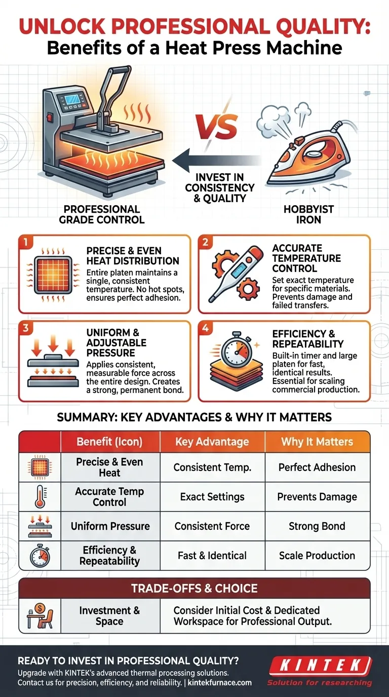 热压机有哪些好处？实现专业、持久的效果 图解指南