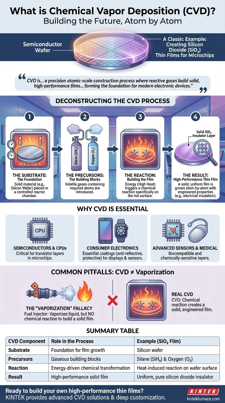 화학 기상 증착(CVD)의 예시는 무엇입니까? 원자 단위로 고성능 박막 구축하기 시각적 가이드