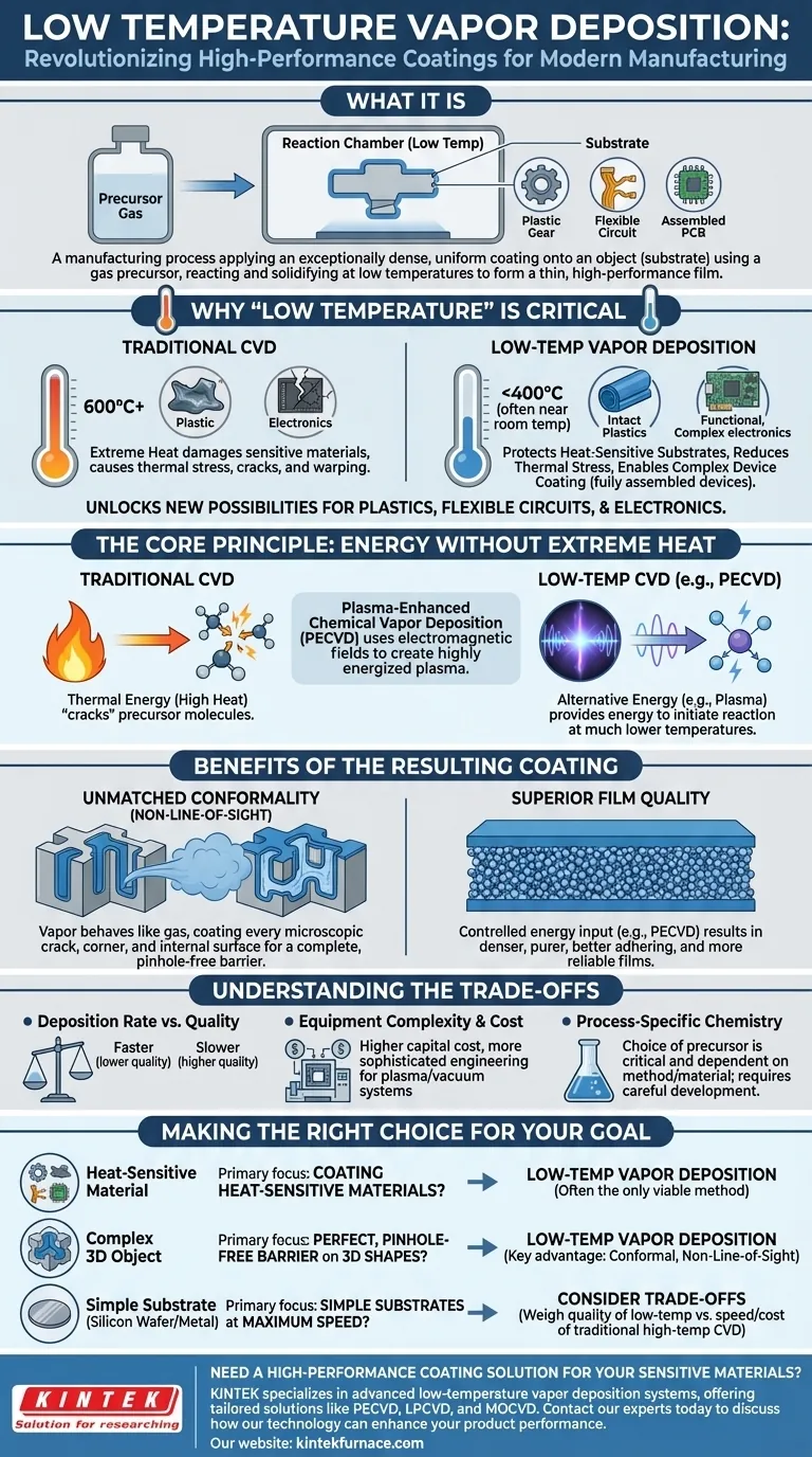 ما هو الترسيب بالبخار بدرجة حرارة منخفضة؟ دليل لطلاء المواد الحساسة للحرارة دليل مرئي