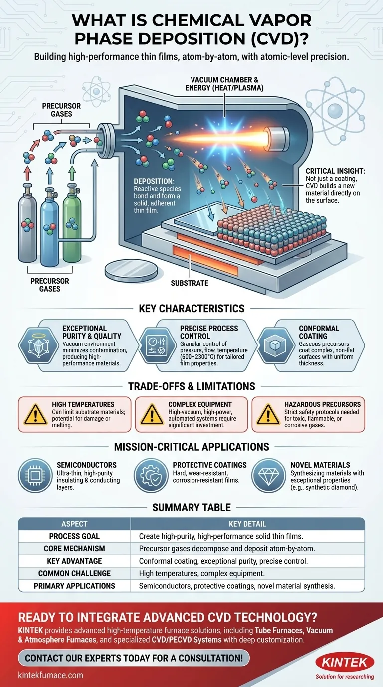 Was ist chemische Gasphasenabscheidung? Entdecken Sie Hochleistungsdünnschichten für Ihr Labor Visuelle Anleitung