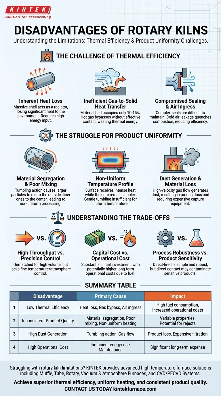 Quali sono gli svantaggi del forno rotativo? Alti costi energetici e qualità incostante Guida Visiva