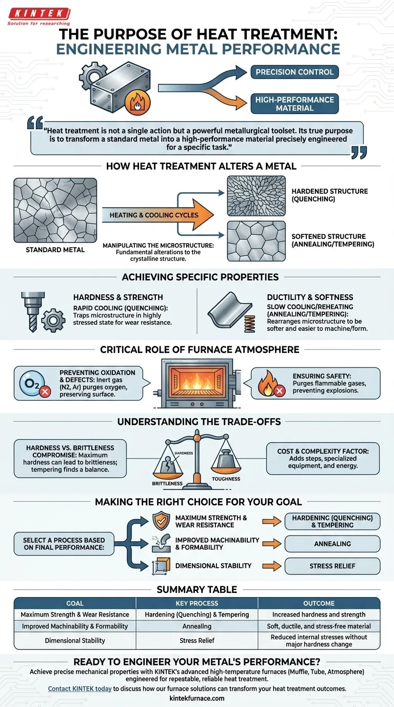 Qual è lo scopo principale del trattamento termico? Trasformare le proprietà dei metalli per prestazioni superiori Guida Visiva