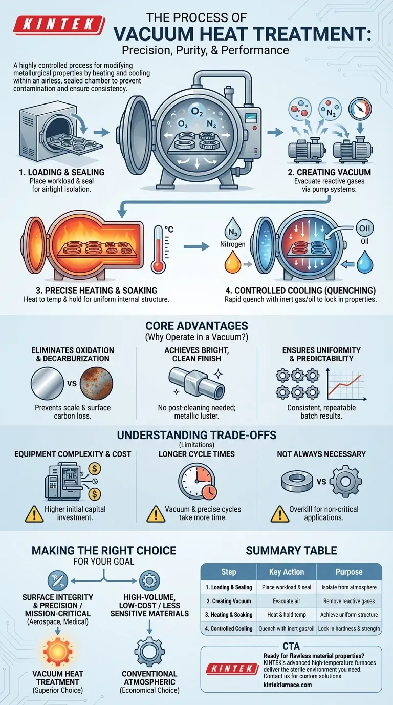 Qual è il processo di trattamento termico sotto vuoto? Ottenere proprietà metallurgiche superiori Guida Visiva