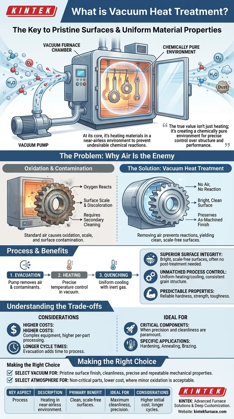 ما هو المعالجة الحرارية بالتفريغ؟ تحقيق أداء فائق للمواد وأسطح نقية دليل مرئي