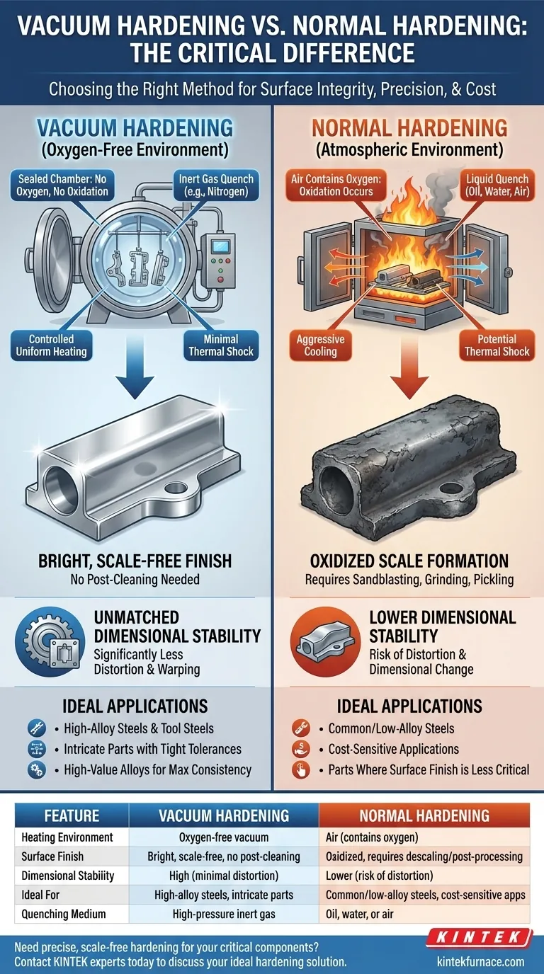 What is the difference between vacuum hardening and normal hardening? A Guide to Superior Surface Quality Visual Guide