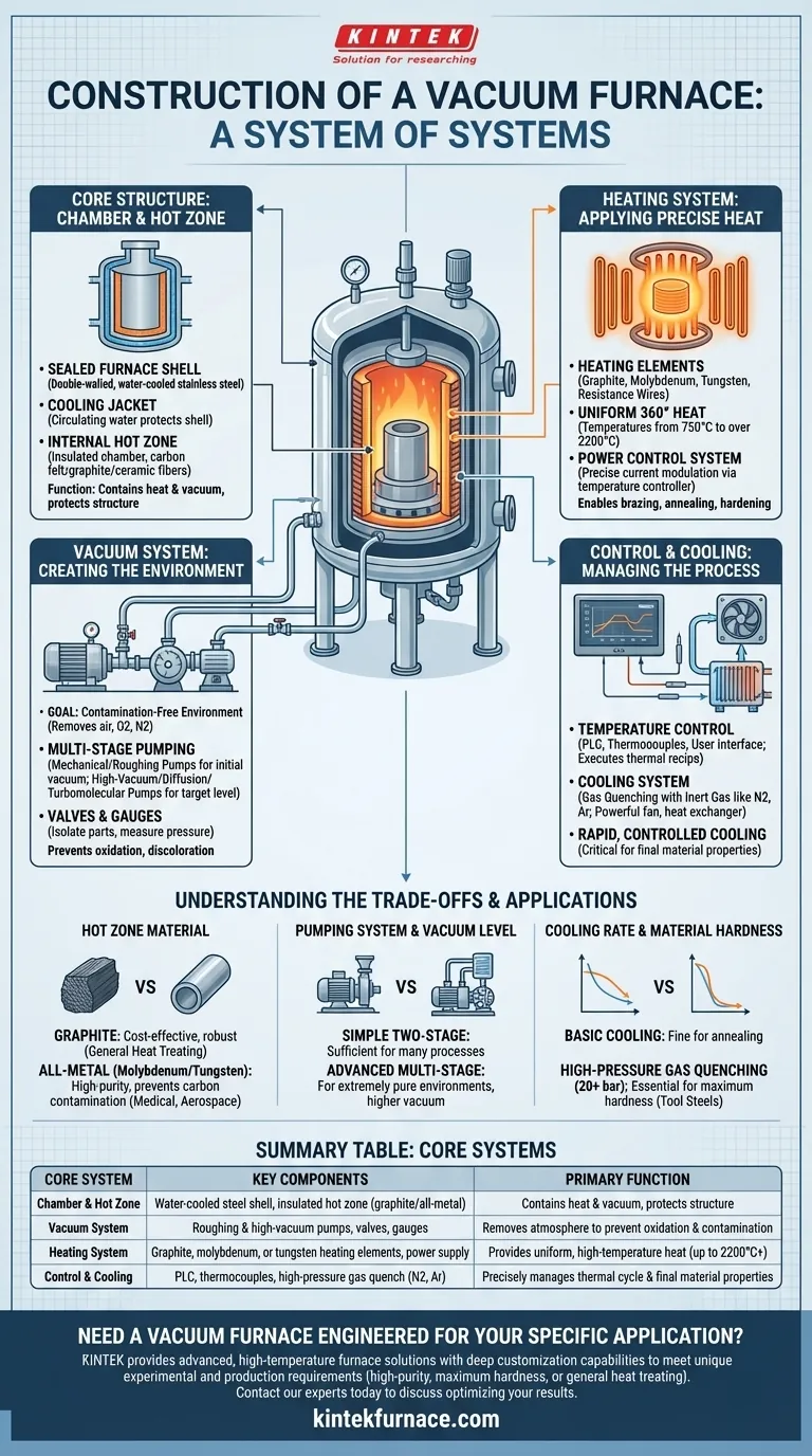 Qual é a construção de um forno a vácuo? Desvendando os Sistemas Essenciais para Pureza e Desempenho Guia Visual