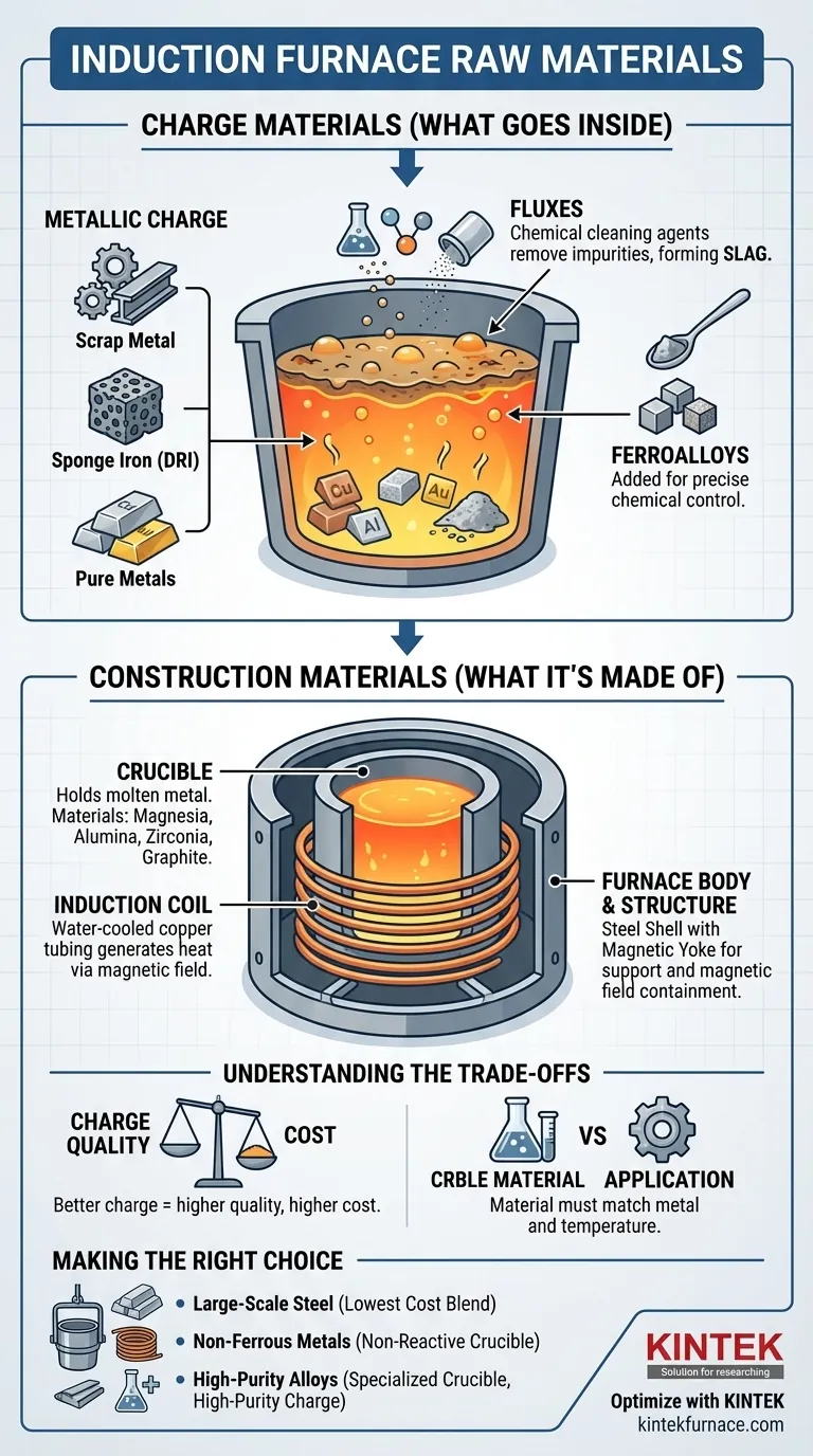 What are the raw materials for induction furnace? The Essential Guide to Charge & Construction Materials Visual Guide