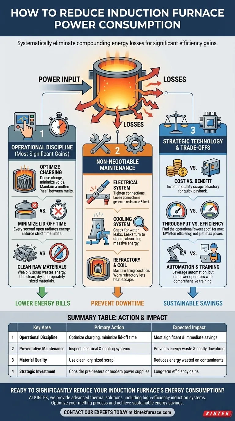 How can I reduce the power consumption of my induction furnace? Achieve Major Energy Savings Now Visual Guide