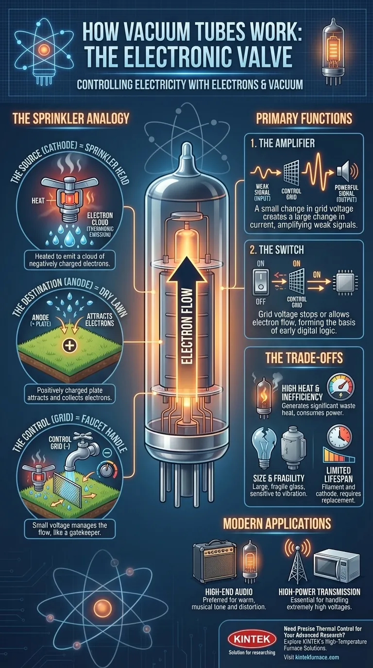 진공관은 초보자를 위해 어떻게 작동하나요? 전자 제어를 이해하기 위한 간단한 비유 시각적 가이드
