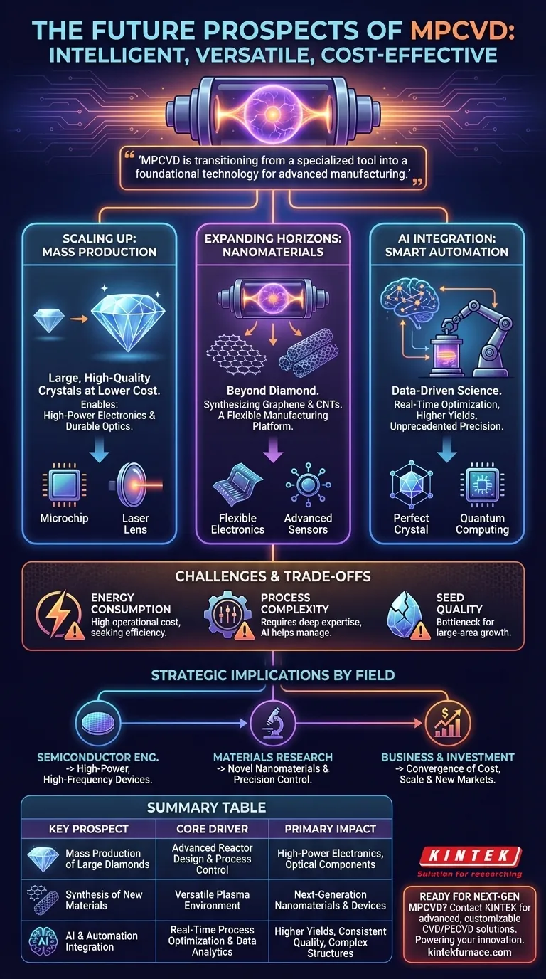 Quali sono le prospettive future dell'MPCVD? Dalla sintesi del diamante alla piattaforma di produzione intelligente Guida Visiva