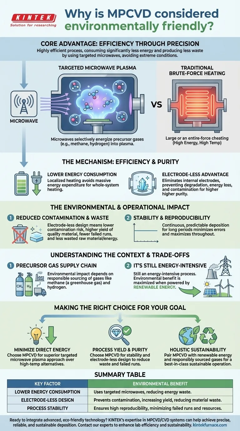 Why is MPCVD considered environmentally friendly? A Guide to Sustainable Thin-Film Manufacturing Visual Guide