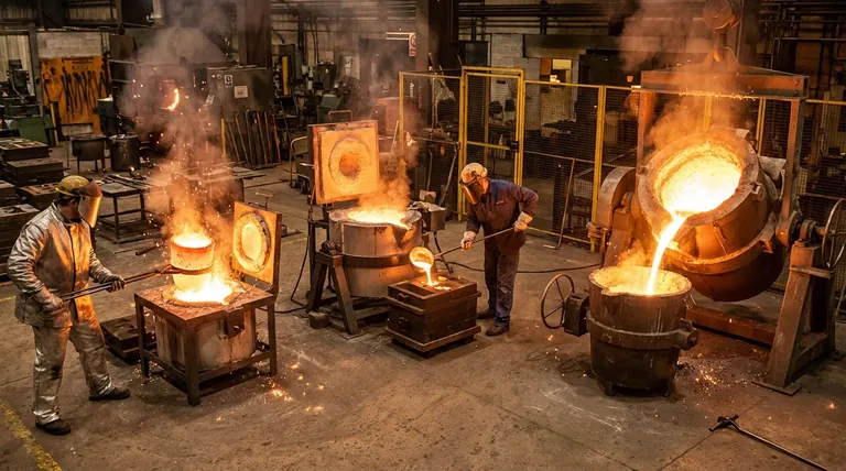 Quels sont les différents types de fours à creuset basés sur la méthode d'évacuation du métal en fusion ? Un guide des conceptions à extraction, à puisage et à basculement