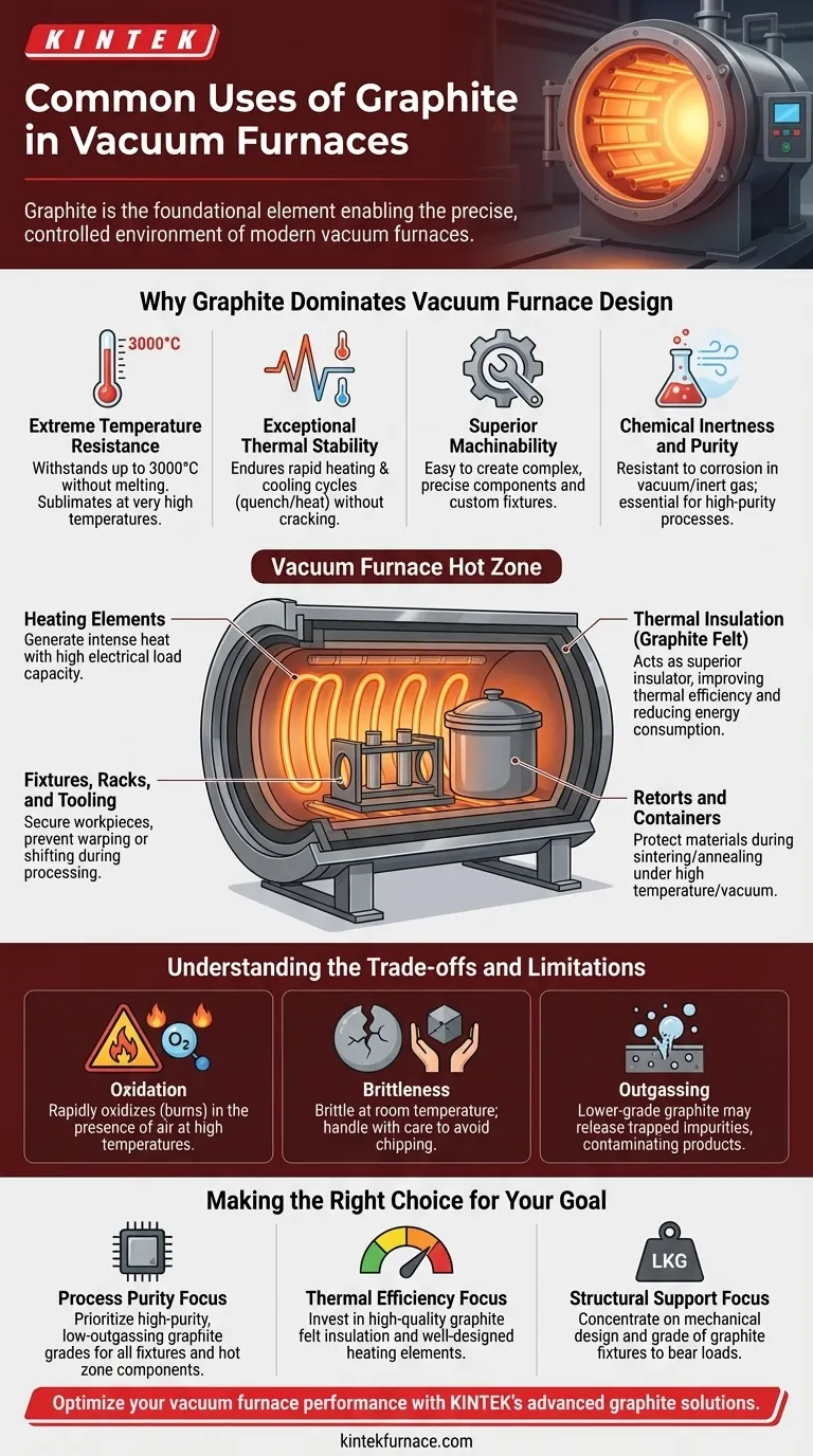 진공로에서 흑연의 일반적인 용도는 무엇입니까? 고온 성능에 필수적 시각적 가이드