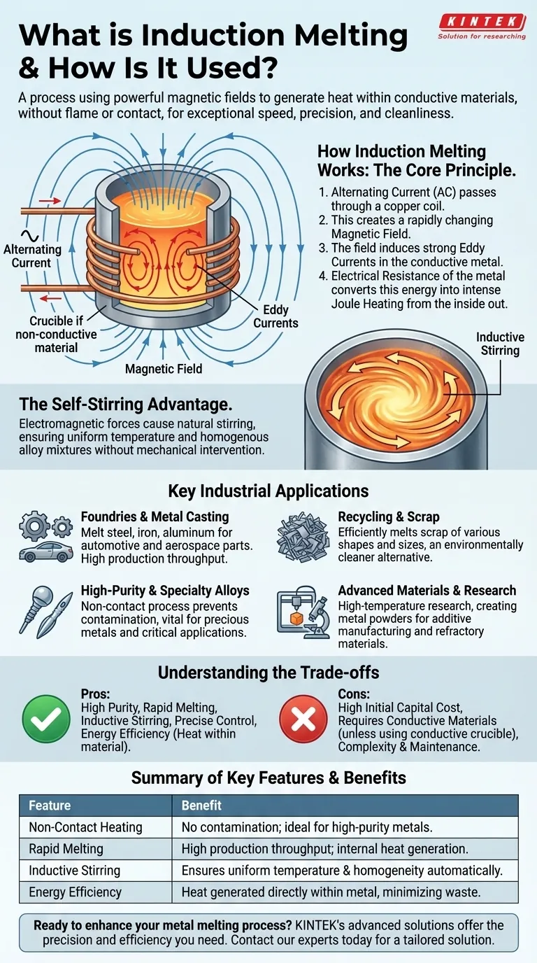 ما هو صهر الحث وكيف يستخدم في الصناعات؟ اكتشف فوائده الرئيسية لمعالجة المعادن. دليل مرئي