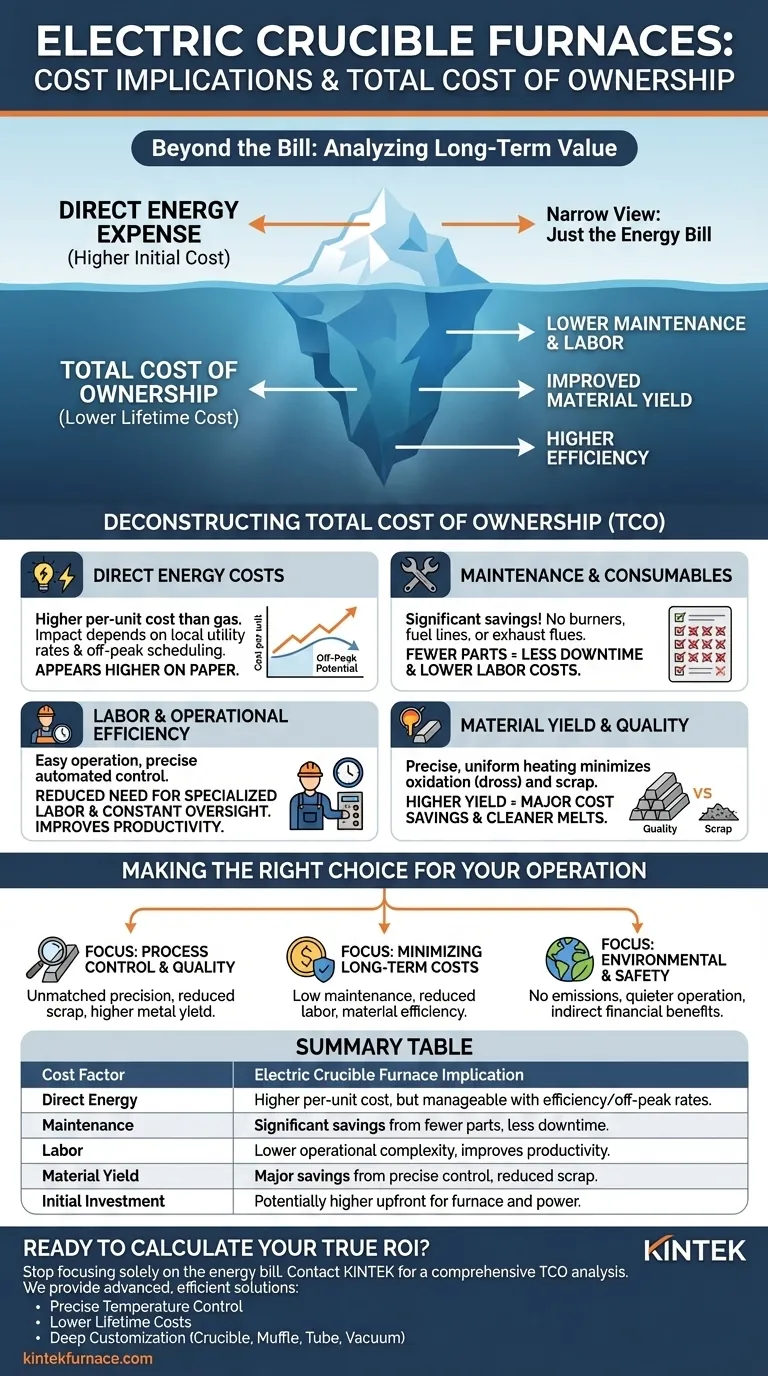 What are the cost implications of using electric crucible furnaces? Uncover the True Total Cost of Ownership Visual Guide
