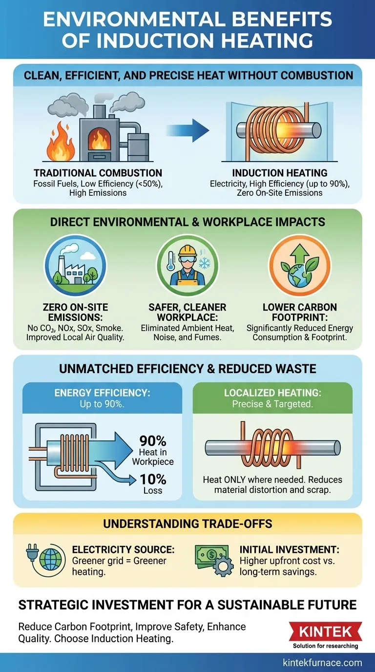 What environmental benefits does induction heating provide? Achieve Clean, Efficient Industrial Heating Visual Guide
