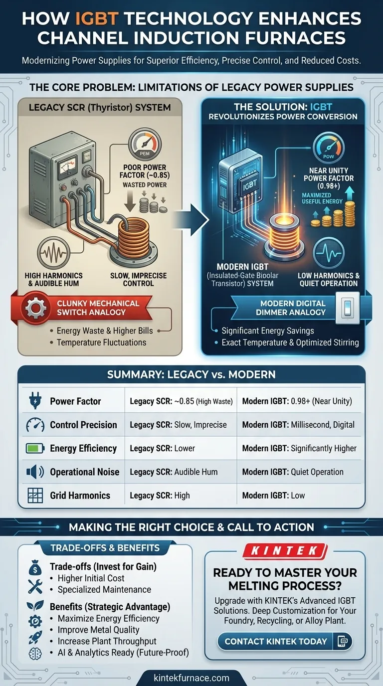 Como a tecnologia IGBT aprimora os fornos de indução de canal? Aumente a Eficiência e a Qualidade Guia Visual