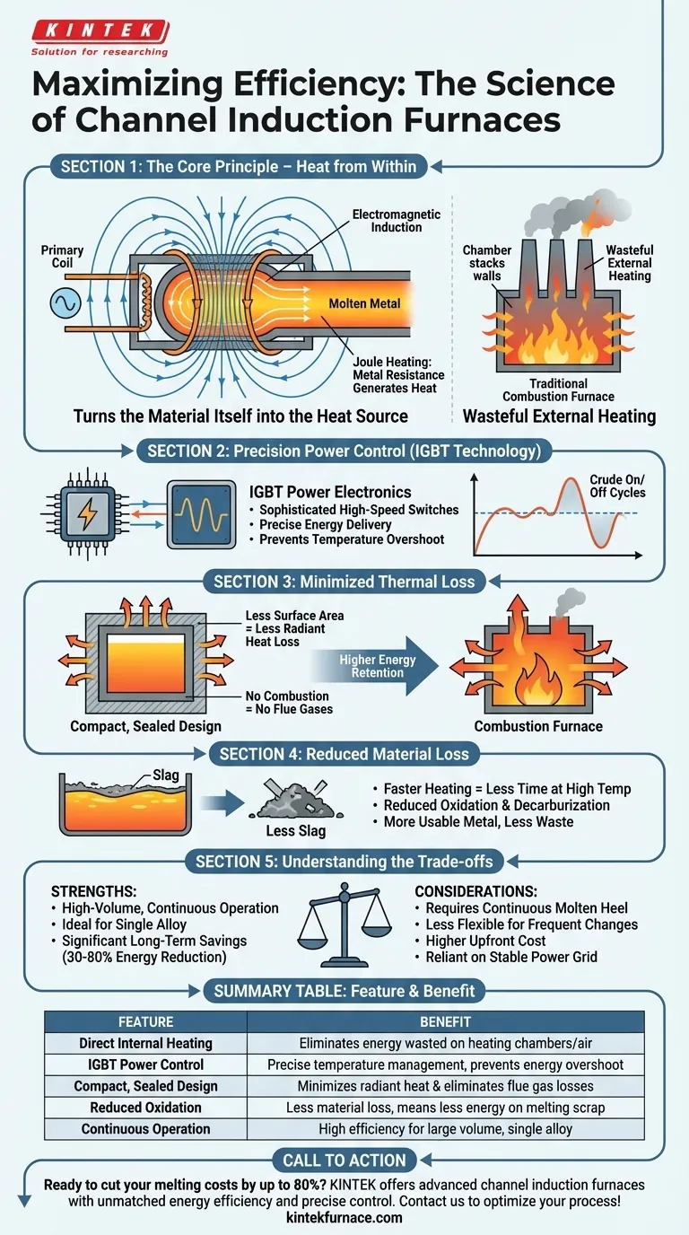 通道式感应炉为何节能？实现大批量、低成本金属熔炼 图解指南