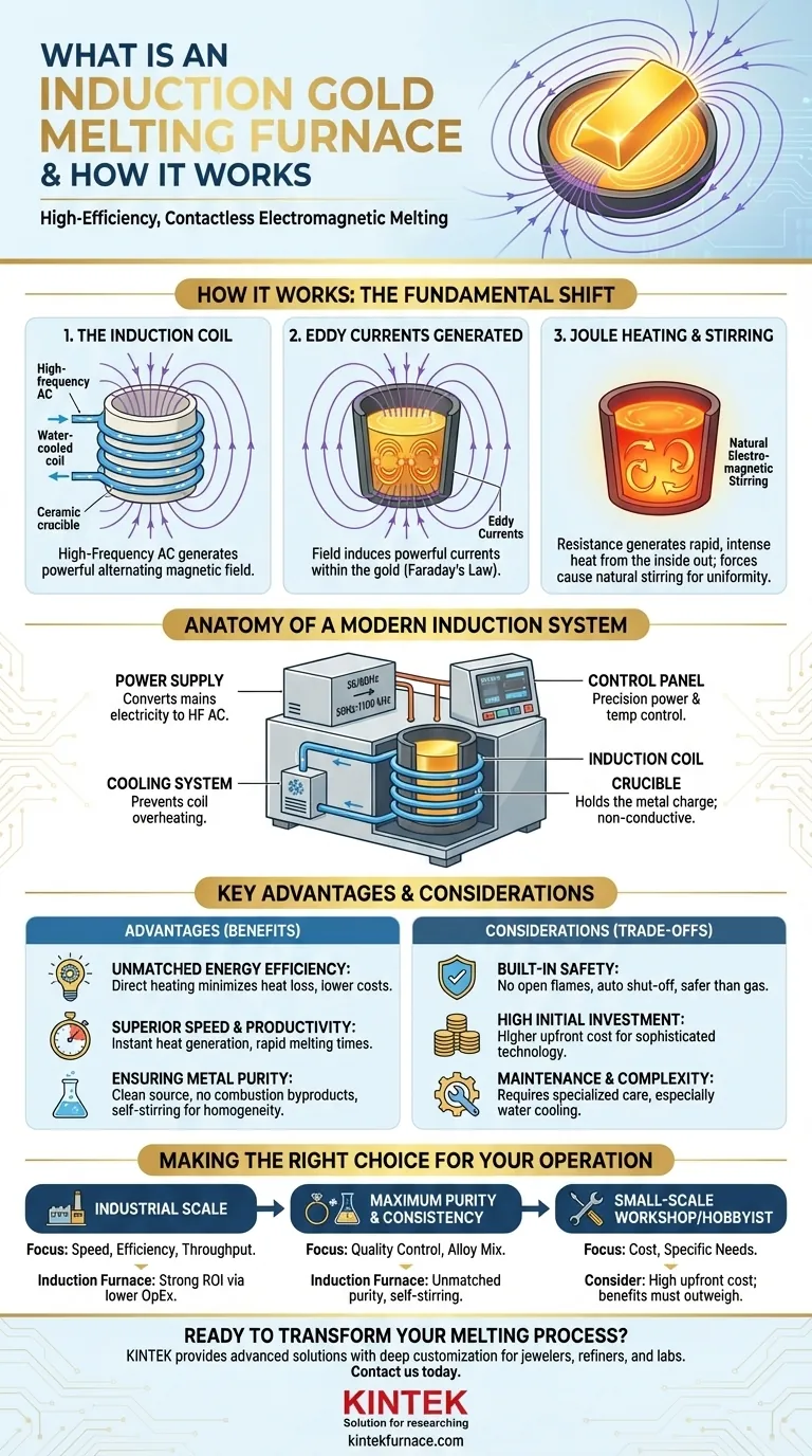 What is an induction gold melting furnace and how does it work? Achieve Purity, Speed, and Efficiency Visual Guide