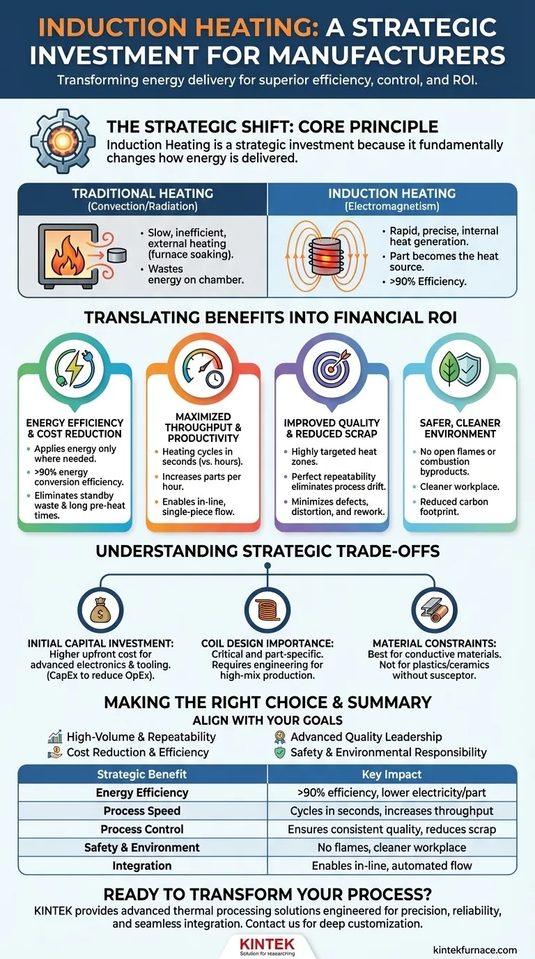 Perché il riscaldamento a induzione è considerato un investimento strategico per i produttori? Sblocca maggiore efficienza e ROI Guida Visiva