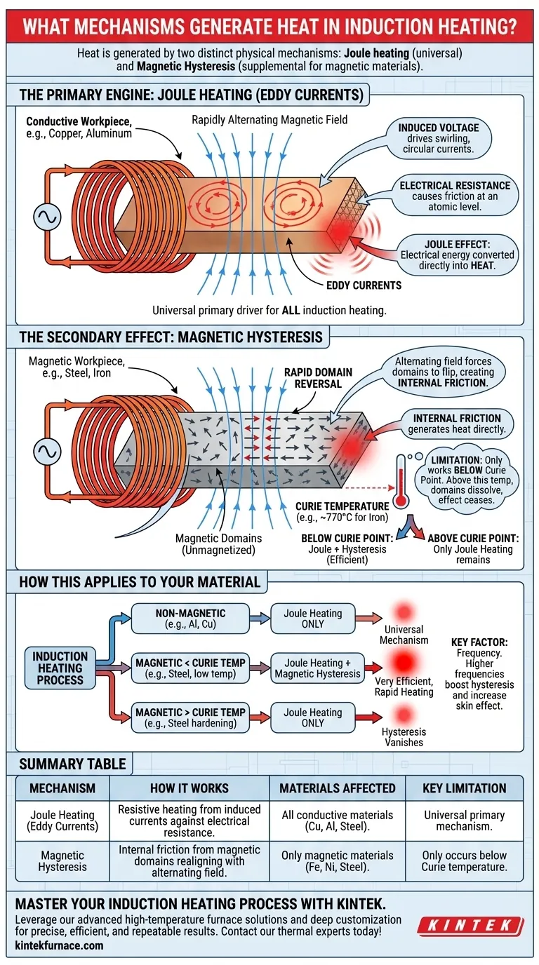 What mechanisms generate heat in induction heating? Discover the Science of Efficient Material Processing Visual Guide