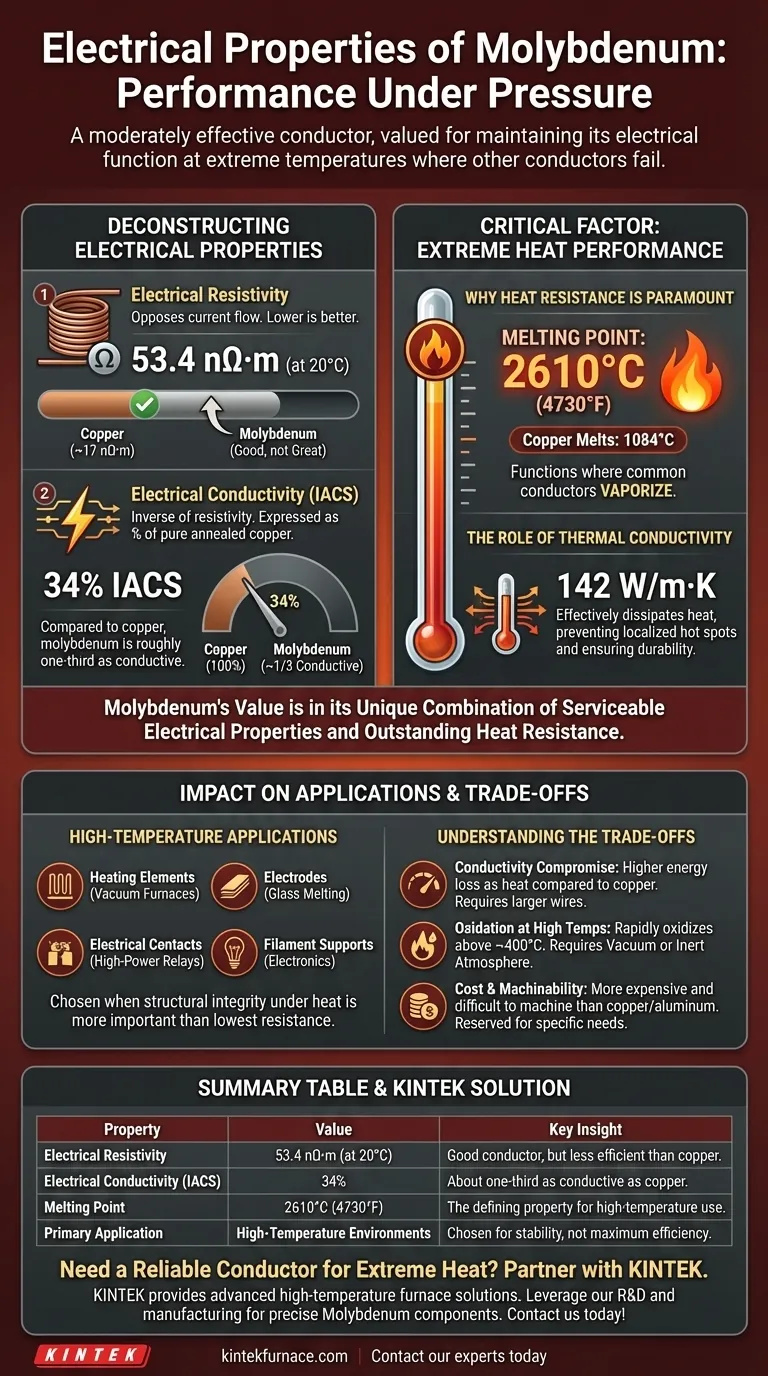 What are the electrical properties of molybdenum? A Guide to High-Temp Conductor Performance Visual Guide