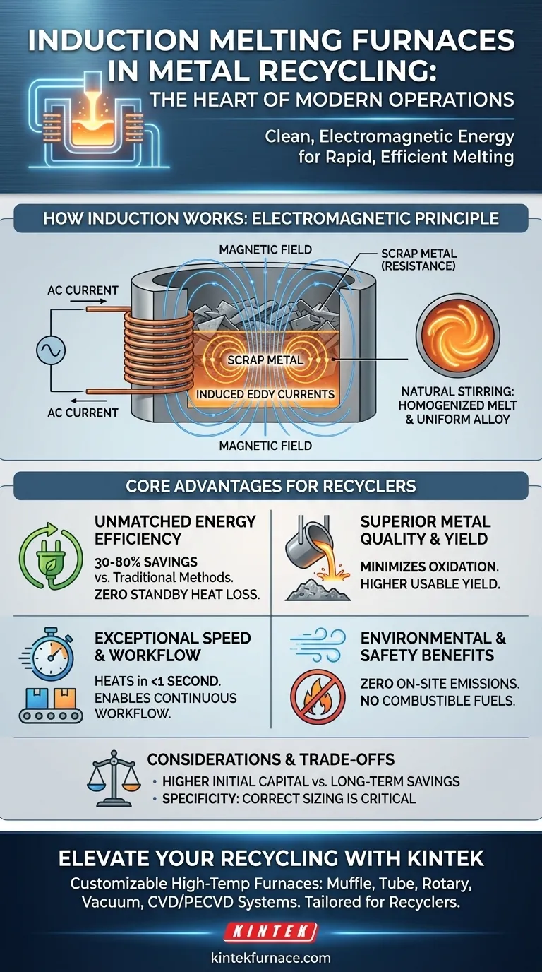 Che ruolo svolgono i forni a induzione nel riciclo dei metalli? Aumenta l'efficienza e la qualità nella lavorazione degli scarti Guida Visiva
