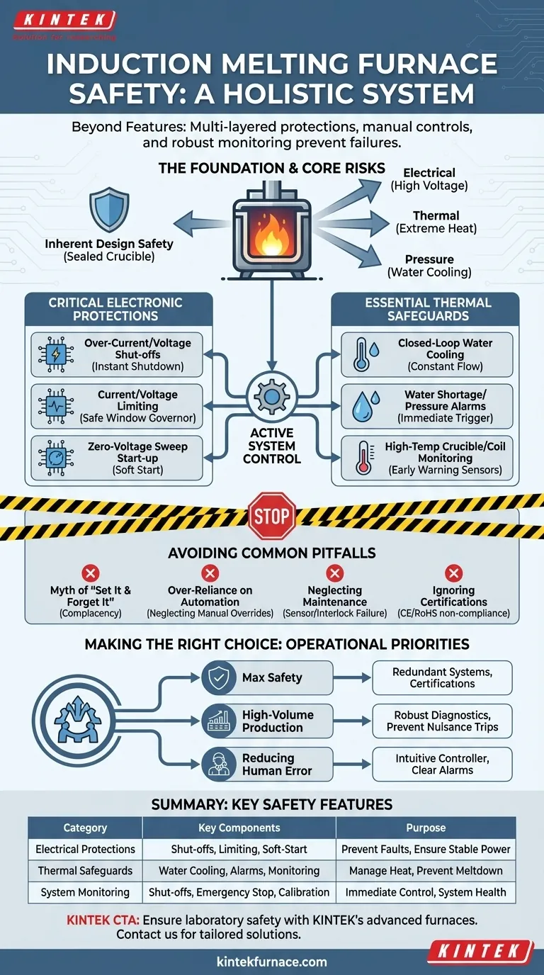 ¿Qué características de seguridad se deben buscar en un horno de fusión por inducción? Garantizar la protección del operador y de las instalaciones Guía Visual
