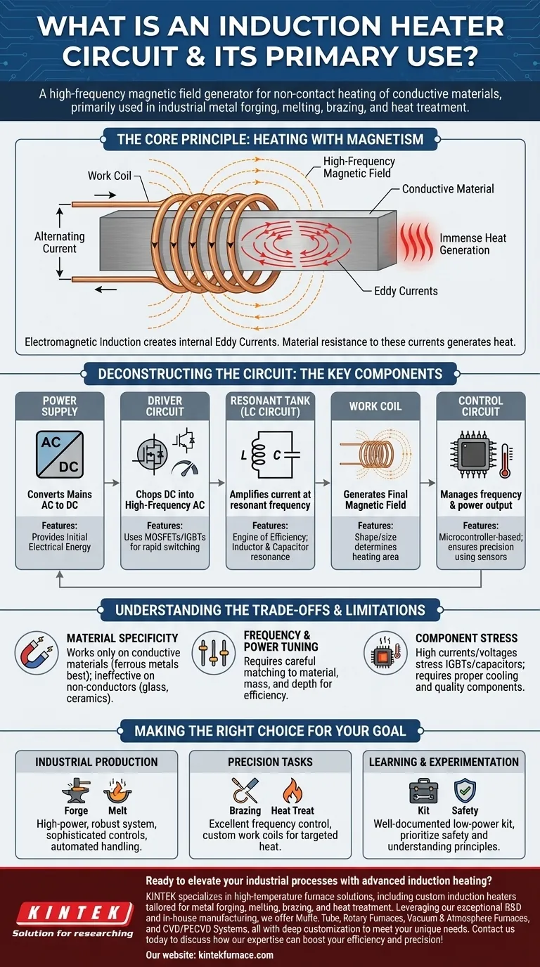 O que é um circuito de aquecedor por indução e qual é o seu principal uso? Descubra Soluções de Aquecimento Eficientes e Sem Contato Guia Visual