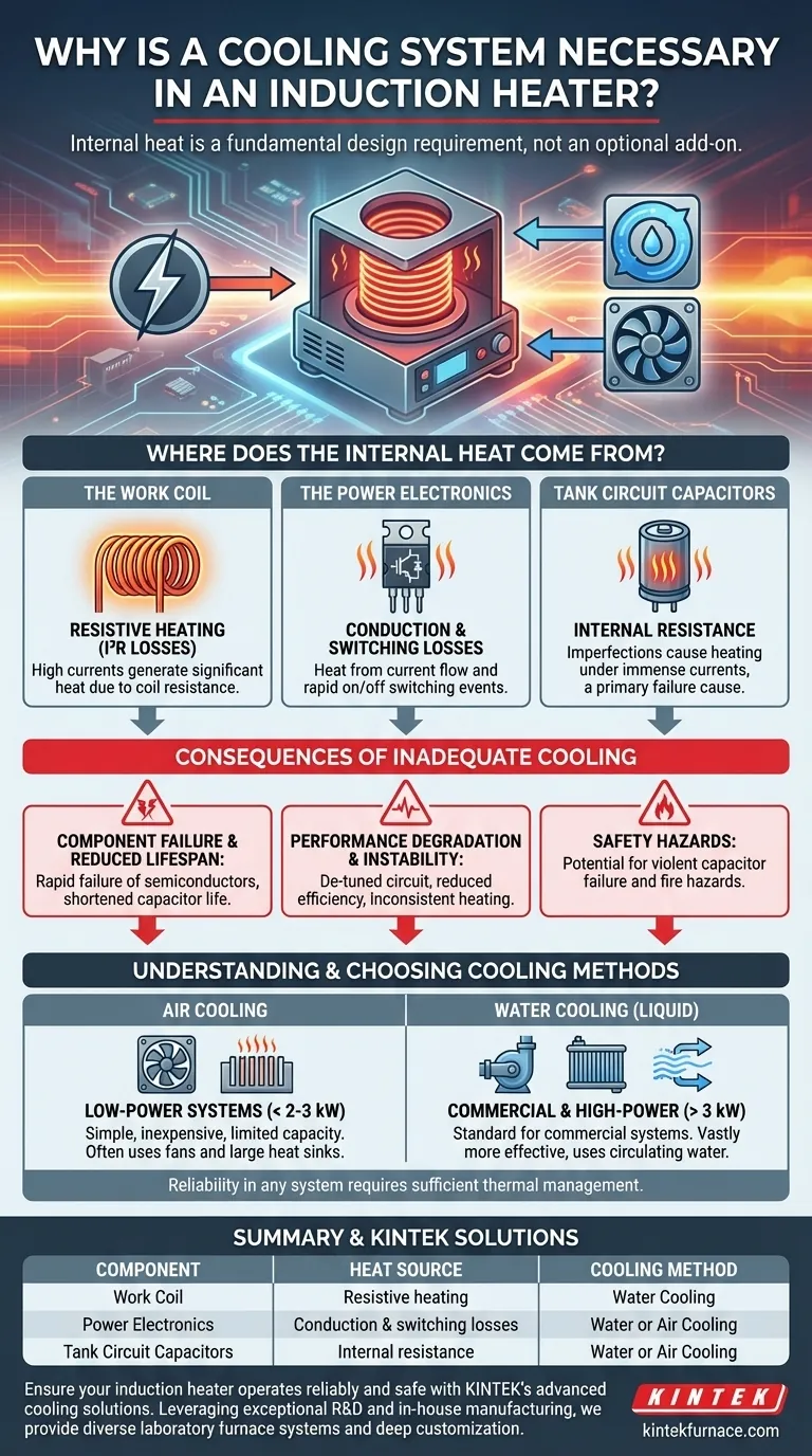 Por que um sistema de refrigeração é necessário em um aquecedor por indução? Prevenir o superaquecimento e garantir a operação segura Guia Visual