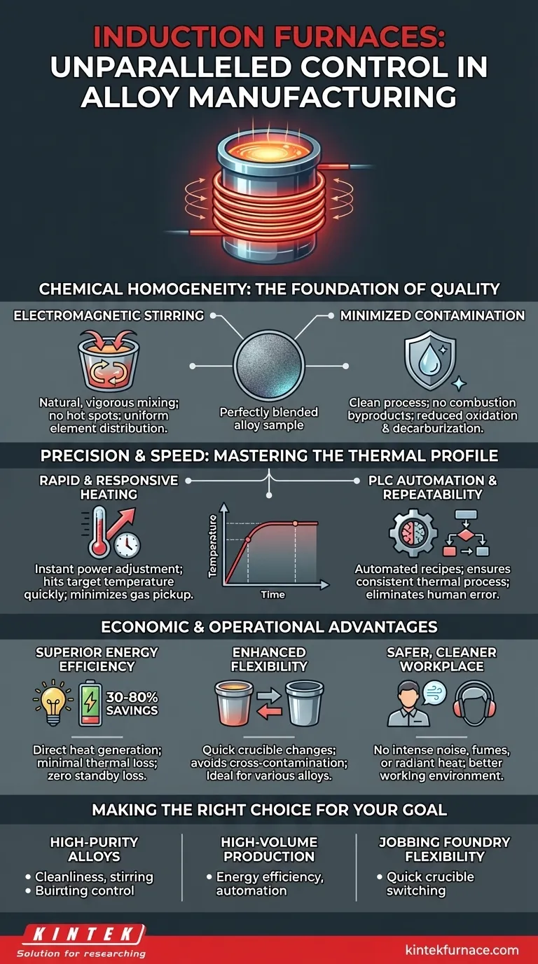 How do induction furnaces benefit alloy manufacturing? Achieve Superior Control and Efficiency Visual Guide
