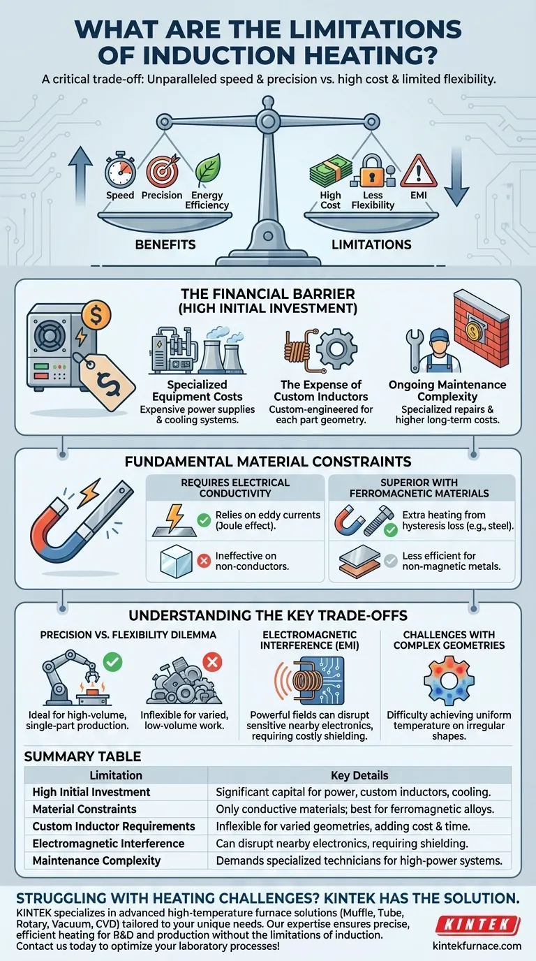 Quali sono i limiti del riscaldamento a induzione? Costi elevati, limiti dei materiali e EMI spiegati Guida Visiva