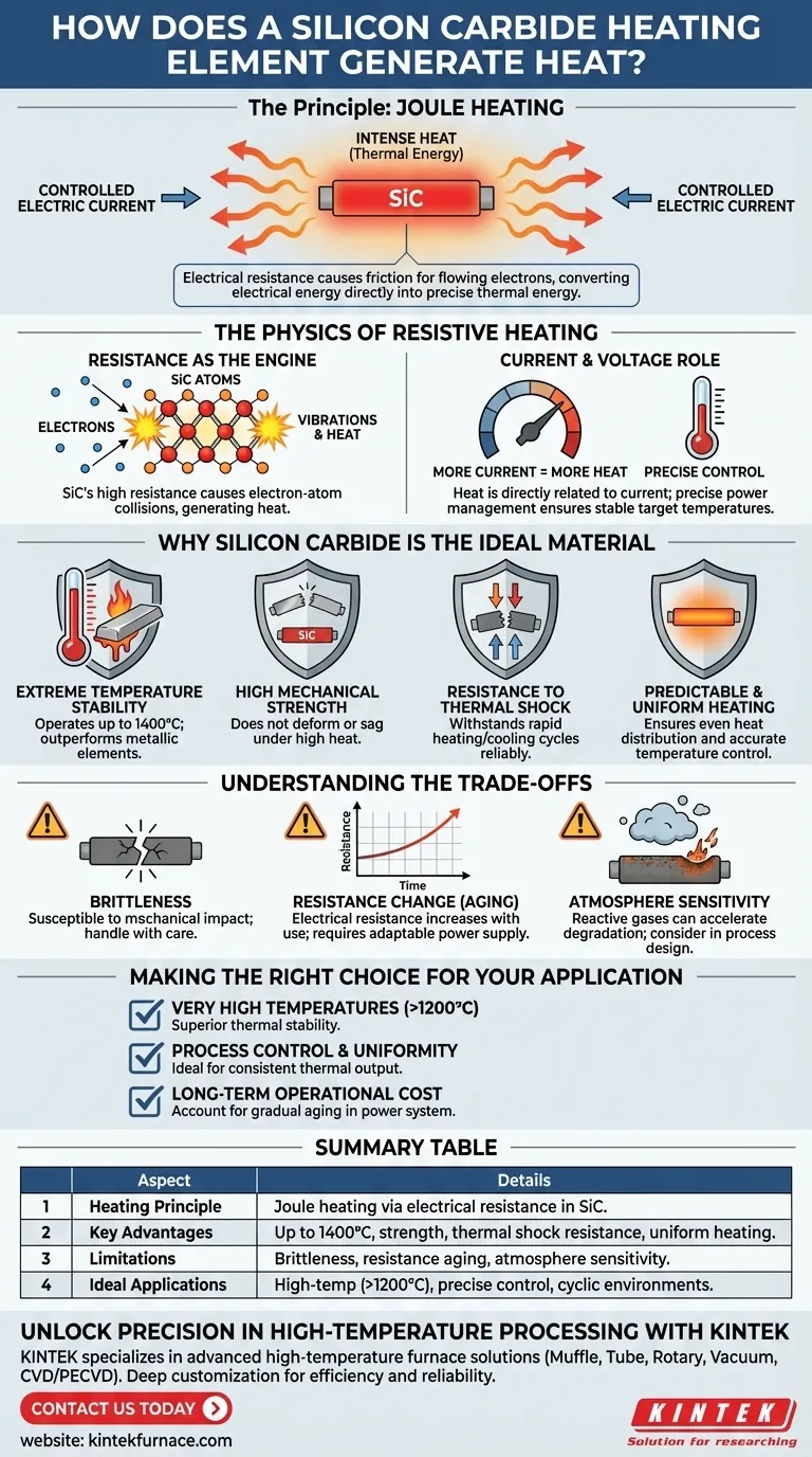 How does a Silicon Carbide Heating Element generate heat? Discover high-temperature precision and durability Visual Guide